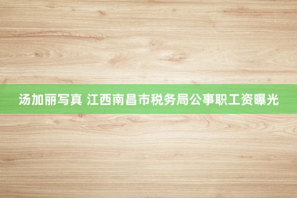 汤加丽写真 江西南昌市税务局公事职工资曝光